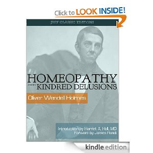 cover of Oliver Wendell Holmes's lectures on homeopathy