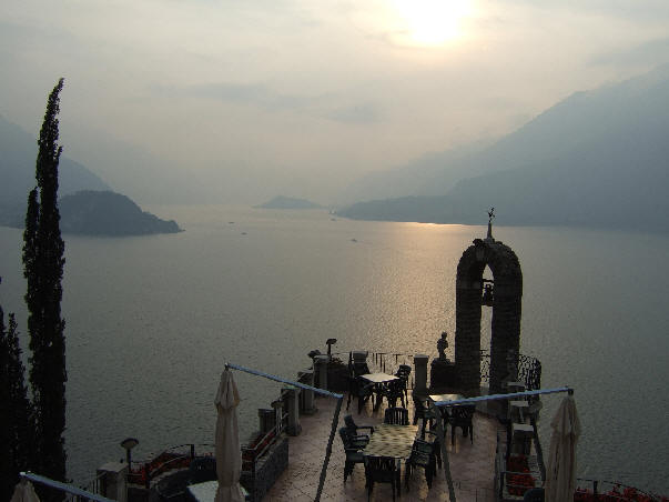 Lake Como from our room in the Eremo Gaudio, Varenna, Italy