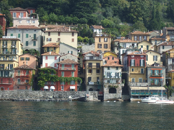 village (Varenna?) from Lake Como